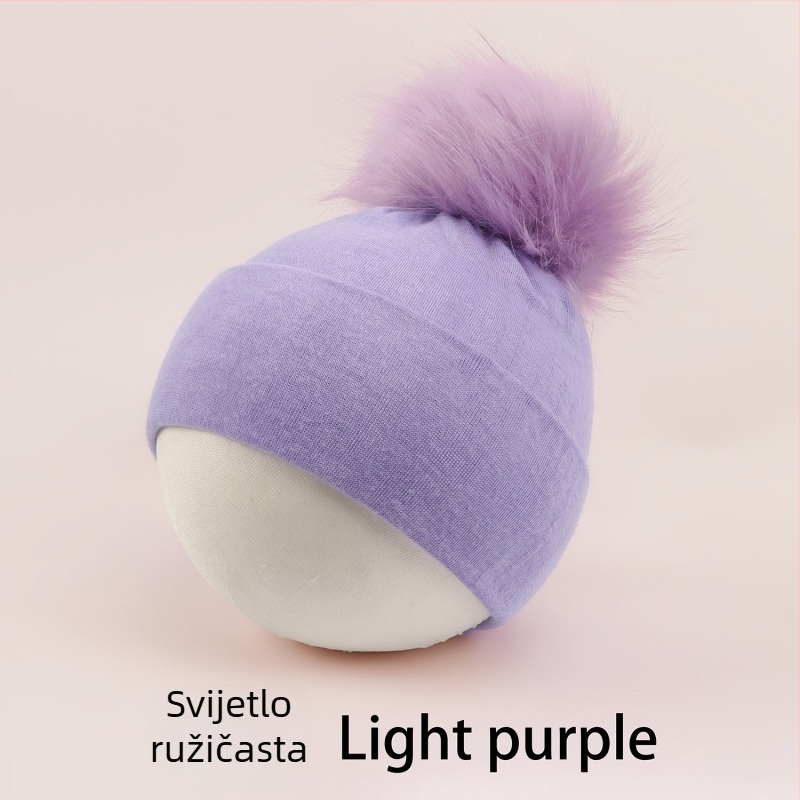 Pulover kapa za bebe s kupolastim vrhom i rubom za uši, topla i otporna na vjetar, za djecu od 0 do 2 godine