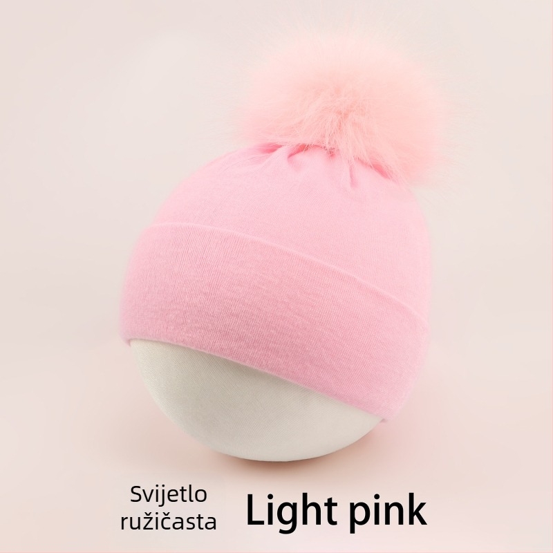 Pulover kapa za bebe s kupolastim vrhom i rubom za uši, topla i otporna na vjetar, za djecu od 0 do 2 godine