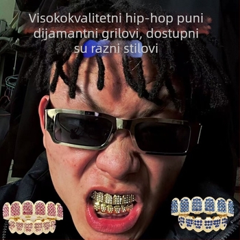 Zubni nakit za kostime - legura, elektropliranje, crtani stil, svježi i sladak dizajn, proljeće 2025