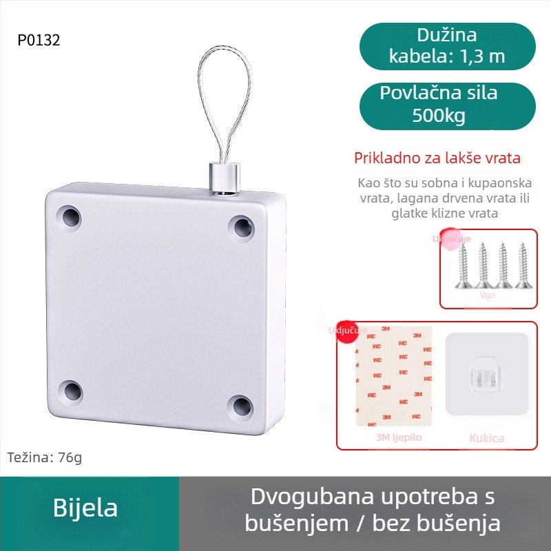 Zatvarač vrata, lijevani aluminij, marka Sheng bangrong, model P0133, modern minimalistički stil