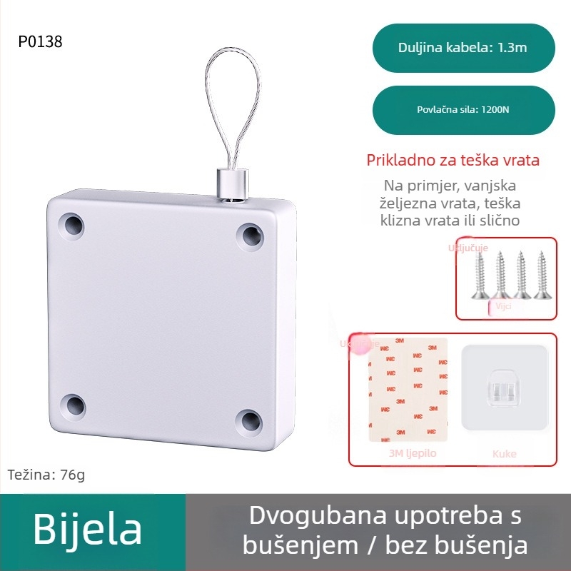 Zatvarač vrata, lijevani aluminij, marka Sheng bangrong, model P0133, modern minimalistički stil