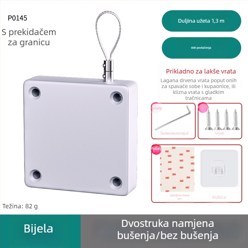 Zatvarač vrata, lijevani aluminij, marka Sheng bangrong, model P0133, modern minimalistički stil