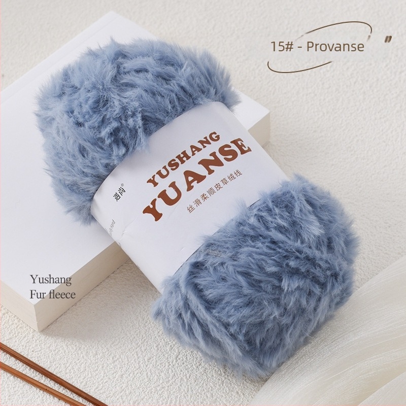 Lažno krzno u baršunastoj niti za pletenje, Siro spinning, oblik vlakna: skupina, 100 g