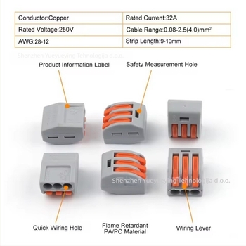 Yueyue Wins terminijski blok set PCT-212/213/215, 60 kom za električare