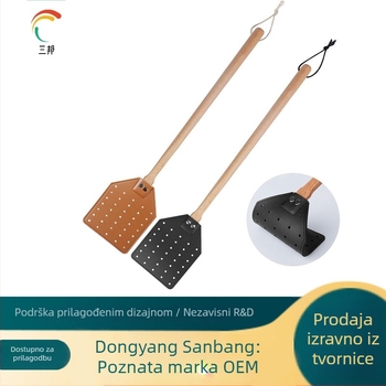 Kožna i drvena muha štap s produženom drškom, otporan i prilagodljiv