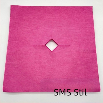 Jednokratna podloga za lice od netkanog materijala, jednobojna, tiskano logo, mogućnost prilagodbe