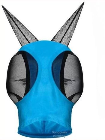 Jahačka maska za konje — prozračna mrežasta tkanina od najlona i Lycra, visoka elastičnost, jednostavno čišćenje i nošenje, zaštita od komaraca i insekata