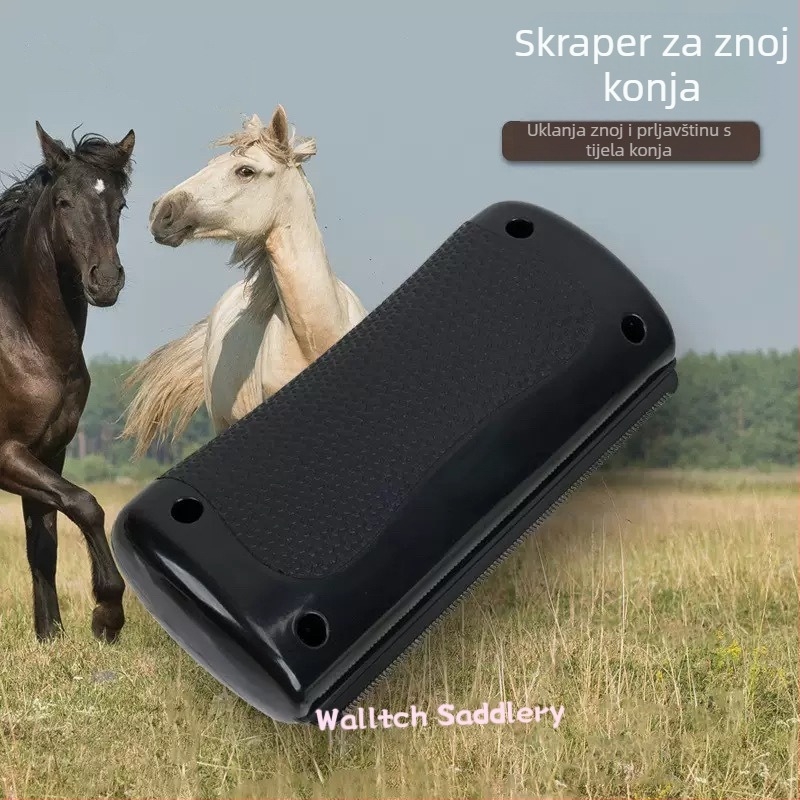 Set za njegu konja: uklanjanje znoja, češalj za tanke dlake, četka, češalj, brijaća četka