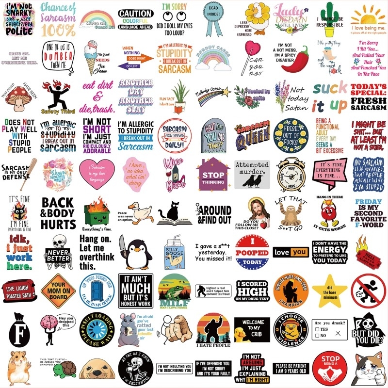 DIY dekorativne naljepnice – Cartoon serija, sladak stil, Marka Yihe, Težina 50 g, Tisak