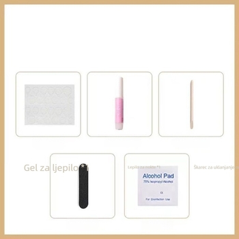 Duge kapljaste umjetne nokte s motivom ruže, izuzetno tanki i bez šavova, ručno izrađeni