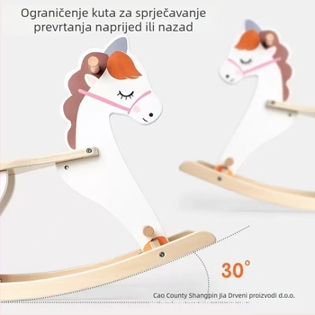 Drveni ljuljački kon za djecu – Classy, masivno drvo, kineski stil, ukras