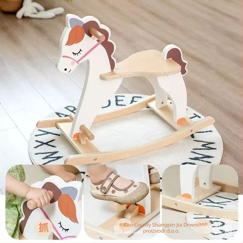 Drveni ljuljački kon za djecu – Classy, masivno drvo, kineski stil, ukras