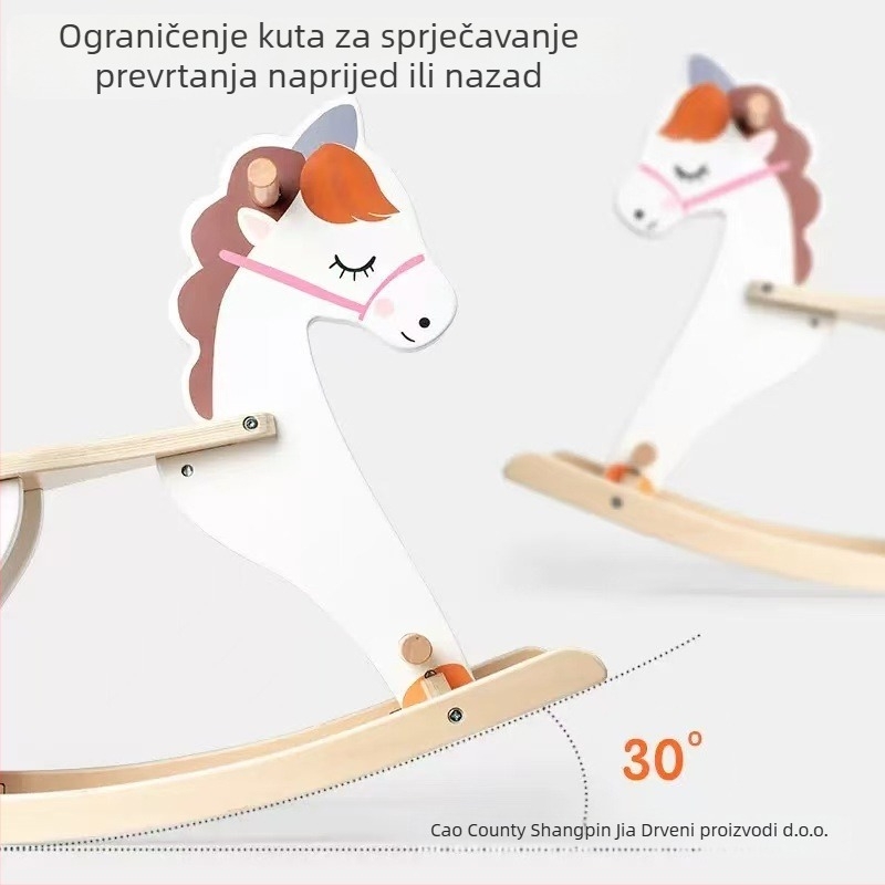 Drveni ljuljački kon za djecu – Classy, masivno drvo, kineski stil, ukras
