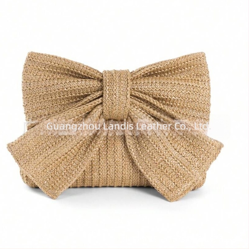 Rukomno torba u obliku mašne, tkanog poliestera, sa zip zatvaračem, proljeće 2025