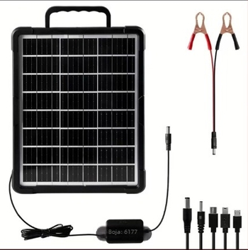 Solarni punjački panel 20W, 12V, USB priključak, IP67, model HJ-3115