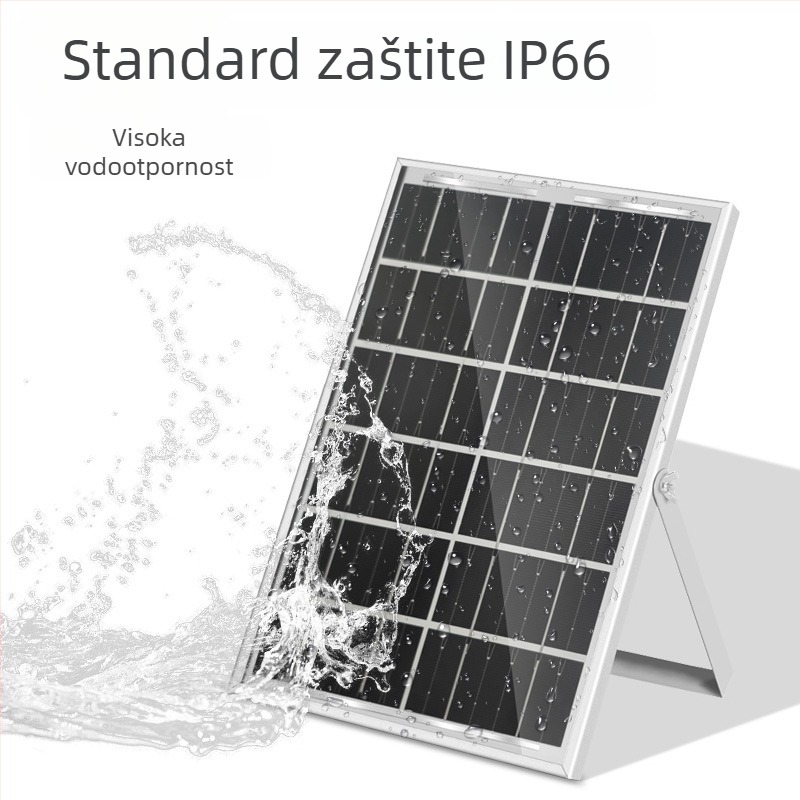 Solarni panel za napajanje vanjskih mobilnih uređaja, 6W pri 5V, IP65, polikristalni silicij, 6–12 sati osvjetljenja