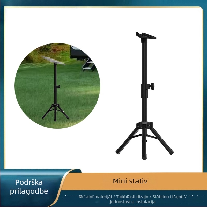 V4 Mini Trokutasti Podni Stativ Za Zvučnik — Podesiva Visina, Prijenosni Držač Za Zvučnik