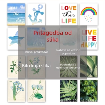 Slika na platnu - bez okvira, ulje na platnu, pejzažni i biljni motivi, moderni minimalistički stil
