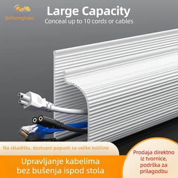 Kutija za upravljanje kabelima ispod stola, unutarnja navoja, kineski stil, PVC, artikl 006