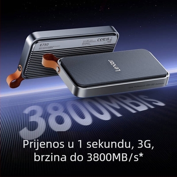 Lexar E750 USB4 NVMe M.2 vanjska kućišta za SSD s Thunderbolt 4, podržava do 8 TB