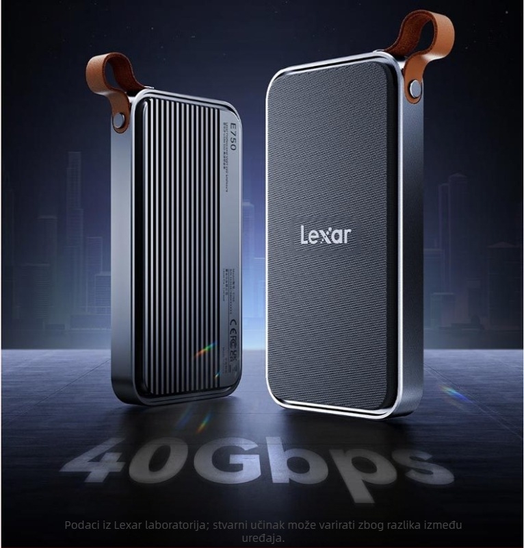 Lexar E750 USB4 NVMe M.2 vanjska kućišta za SSD s Thunderbolt 4, podržava do 8 TB