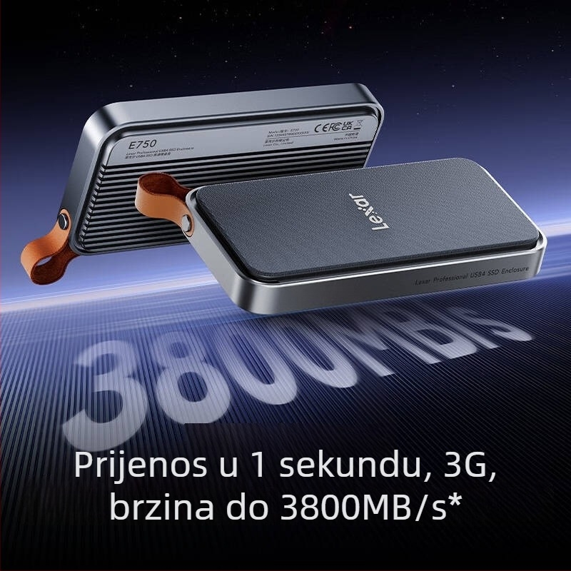Lexar E750 USB4 NVMe M.2 vanjska kućišta za SSD s Thunderbolt 4, podržava do 8 TB