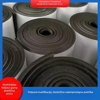 Gumeno-plastična pjena ploča s aluminijskom folijom, samoljepljiva izolacijska ploča za krovište i plastenike - toplinska vodljivost 0.035 W/mK, radna temperatura do 100°C