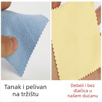 Srebrna krpa za čišćenje i poliranje nakita i srebra