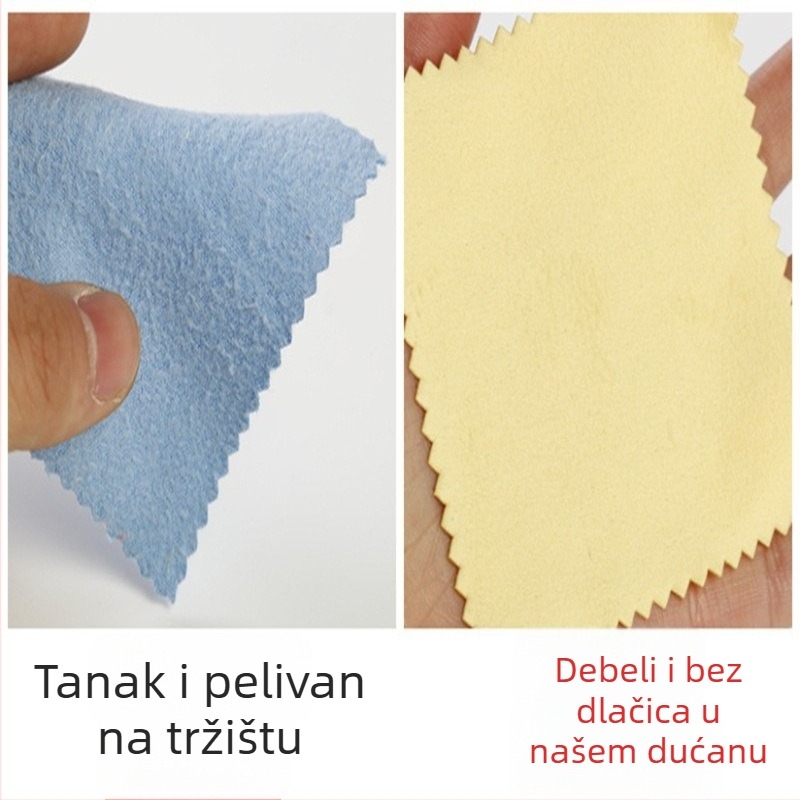 Srebrna krpa za čišćenje i poliranje nakita i srebra