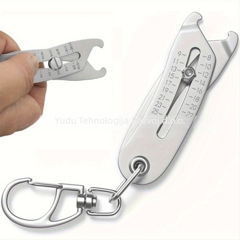 Privjesak mjerač veličine navoja, precizan metalni mjerač, geometrijski oblik, za kućnu uporabu