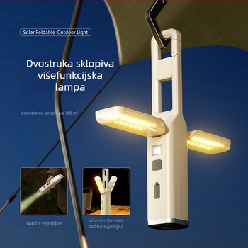 LED kamping svjetiljka, sklopiva i prijenosna, punjiva, 3.7V 10W, za šatore i studentske domove, s mogućnošću kačenja