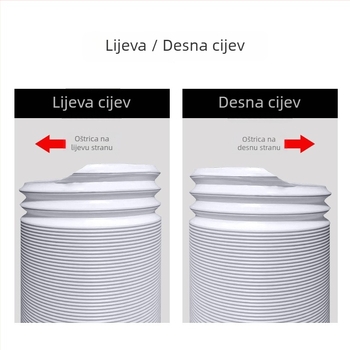 Prijenosni odvod zraka klima-uređaja (dužina 3 m, promjer 5,1 in, teleskopskog)