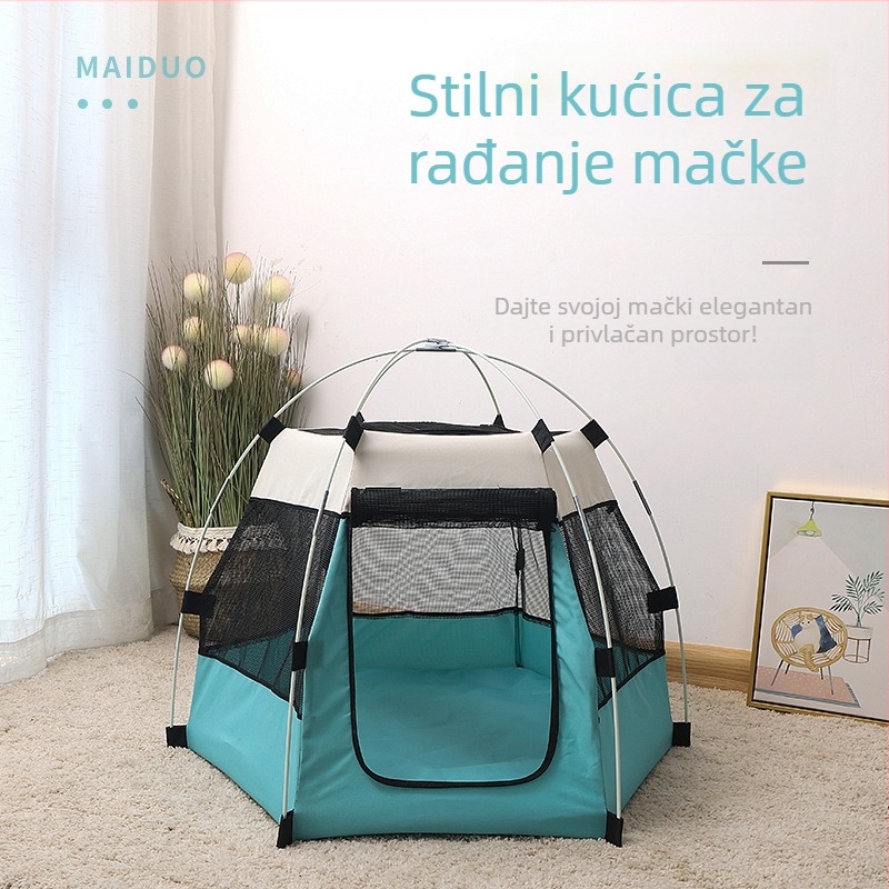 Odvojiva zatvorena šator za mačke — MAIDUO platneno gnijezdo