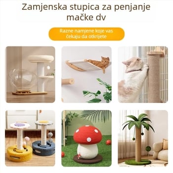 Sisalni stub mačjeg toranj - DIY dodatak, jednostavan stil, Pet travel e-family