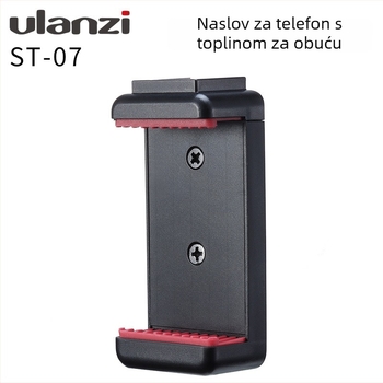 ULANZI ST-07 Držač za mobitel s klipom, aluminijska legura, 0.037 kg