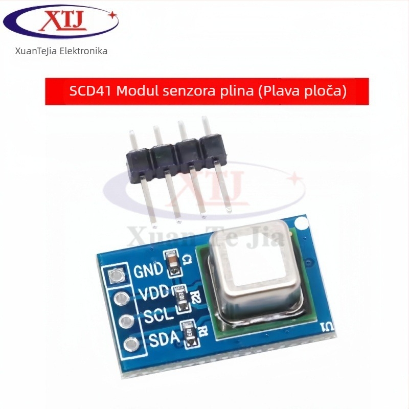 SCD40/SCD41 gasni senzor modul za CO2, temperaturu i vlagu, I2C sučelje