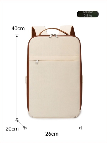 Putni ruksak za laptop - unisex, Oxford tkanina, kapacitet ispod 20 L, podstava od poliestera, za poslovna putovanja