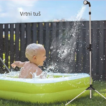 BLUEBIRD glava tuša za vrt i vanjsku upotrebu – prskalica za ispiranje i pranje, za plažu i bazen