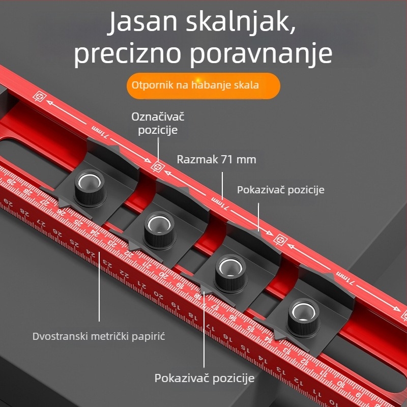 Cassio Nivela za vješanje slika, visoko precizan višenamjenski alat za kućnu i uredsku upotrebu, s pomoćnim bušačem rupa