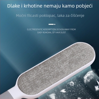 Elektrostatna četka za odjeću – plastično tijelo, uklanja dlake i dlaku kućnih ljubimaca, četka za uklanjanje dlačica, izdanje 2024