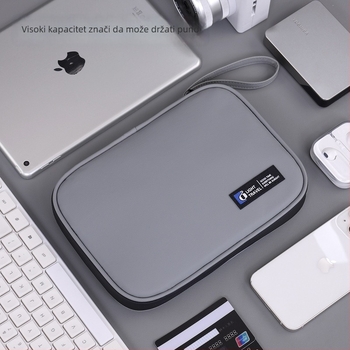 Torba za organizaciju podatkovnih kablova, model 5009, oblik ručne torbe, materijal: kožnog izgleda, stil: lagani luksuz, višefunkcionalna