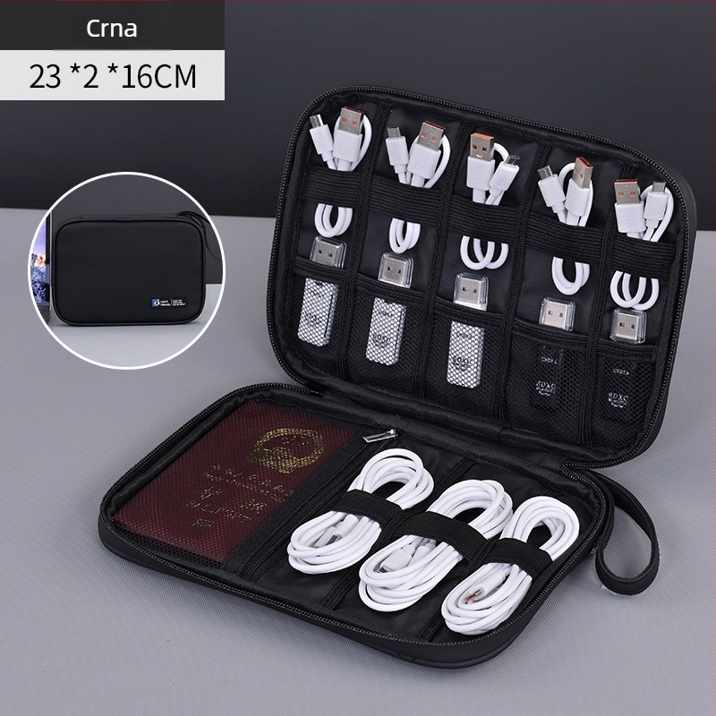 Torba za organizaciju podatkovnih kablova, model 5009, oblik ručne torbe, materijal: kožnog izgleda, stil: lagani luksuz, višefunkcionalna