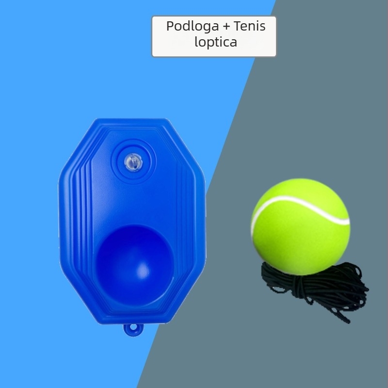Set za treniranje teniske rekete za početnike – samostalno vježbanje uz užad, aluminijska legura (Materijal: aluminijska legura; Sport: tenis; Scenariji: stolni tenis i badminton)