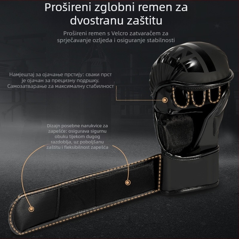 Rukavice za boksa za odrasle - profesionalni trening, Muay Thai rukavice s poluprstima, model ltao1003836576, marka Haichao Department Store Factory