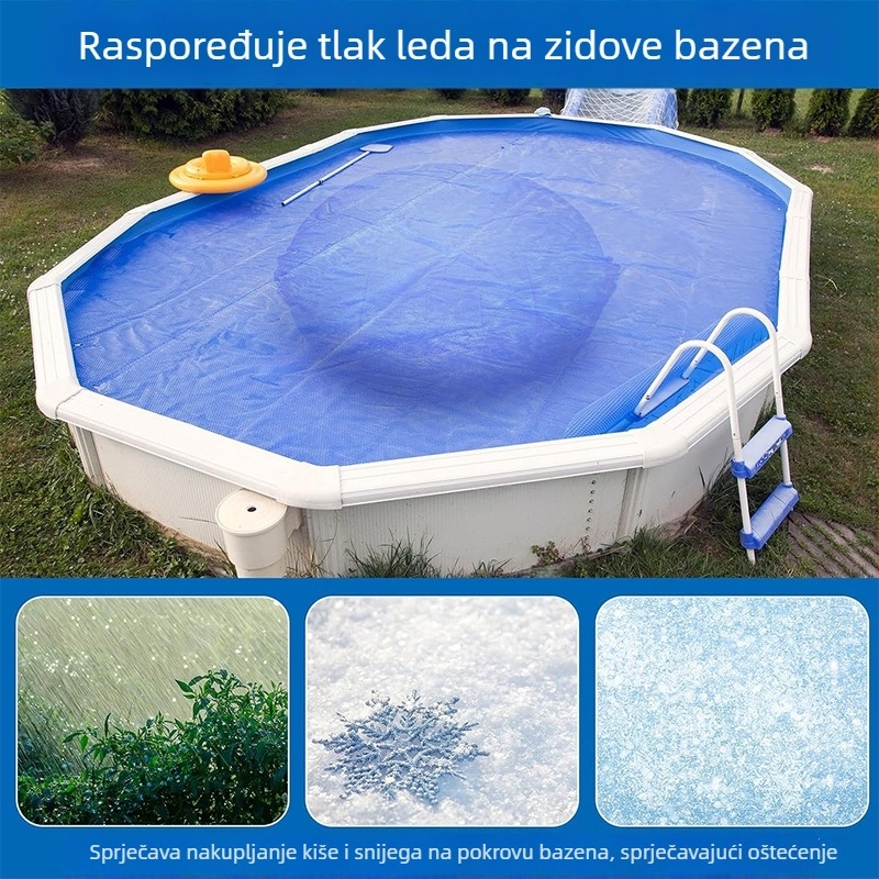 Naduvljivi jastuk za bazen, okruglog oblika, PVC, debljina 0,3 mm, težina 0,85 kg, za odrasle