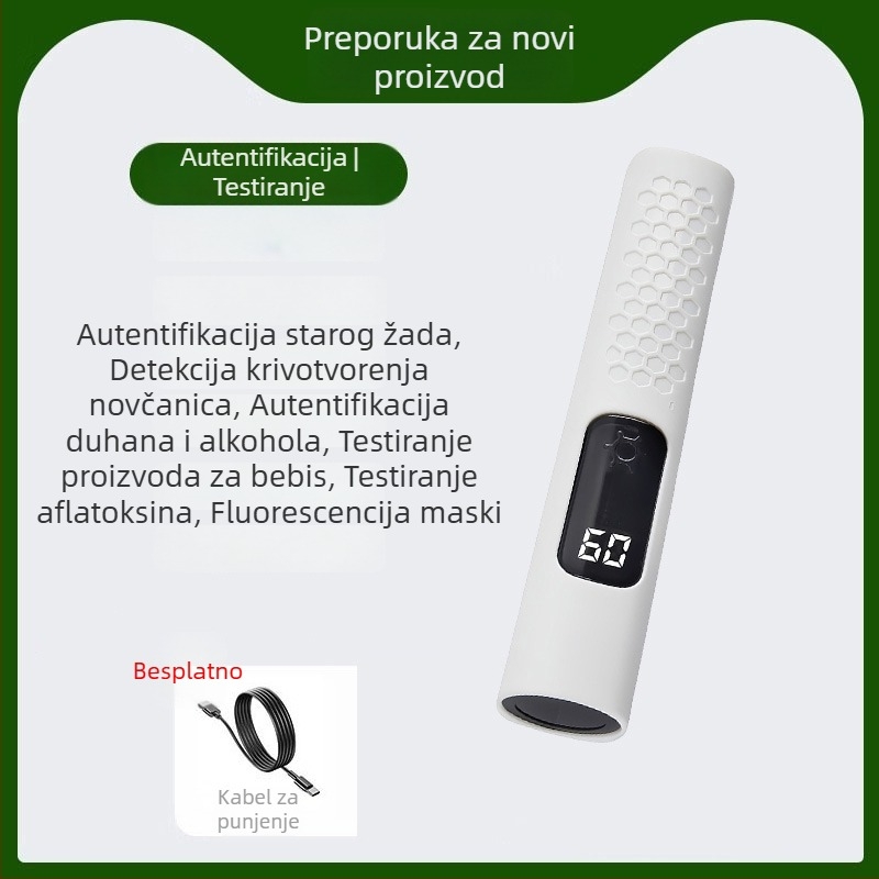 365nm UV svjetiljka za identifikaciju jadeita i dragog kamenja uz fluorescenciju, ručna, ABS kućište, LED Shatuo Tribe, CE potvrda