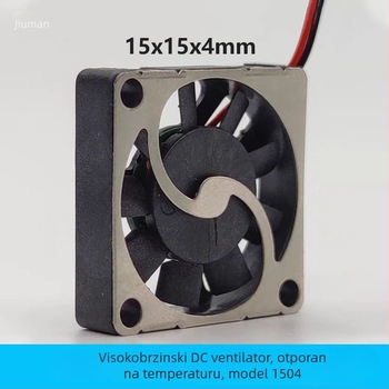 Ventilator za hlađenje prijenosnog računala, model 1504, za CPU, kompatibilan s notebookom