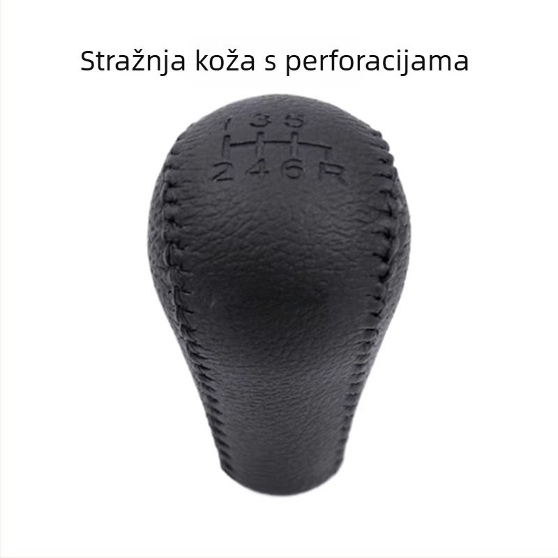 Kožna ručica mjenjača za Nissan Navara D40, Pathfinder, Patrol Y61GQ, Y62 — Model 0919H, Značka Leading