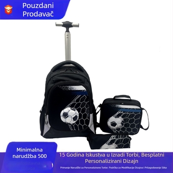 Dječji ruksak s motivom jednoroga, trodijelna set, kapacitet 36–55 L, Oxford tkanina, džep za 16-inčni prijenosnik, vodootporan