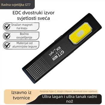 Kamperska LED lampa GT7, punjivo napajanje, ručni prekidač